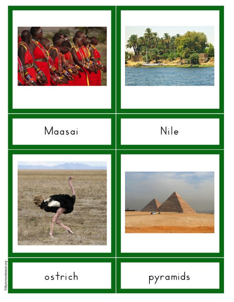Africa A-Z Montessori Pack - Trillium Montessori