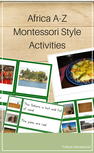 Africa A-Z Montessori Pack - Trillium Montessori
