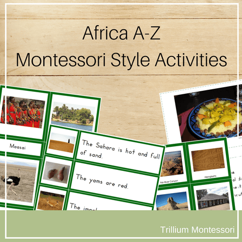 Africa A-Z Montessori Pack - Trillium Montessori