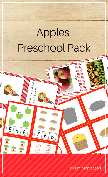 Apples Preschool Pack - Trillium Montessori