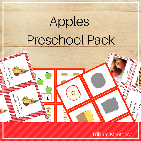 Apples Preschool Pack - Trillium Montessori