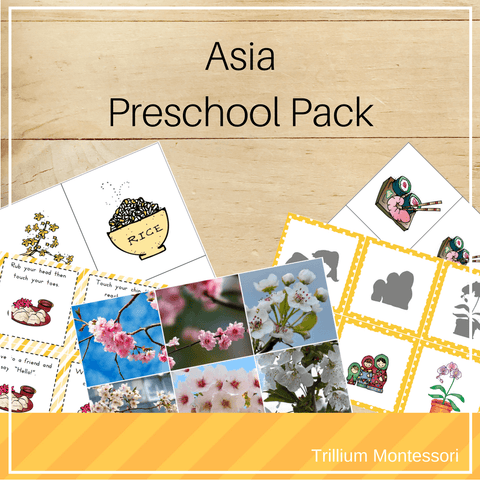 Asia Preschool Pack - Trillium Montessori