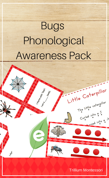 Bugs Phonological Awareness Pack - Trillium Montessori