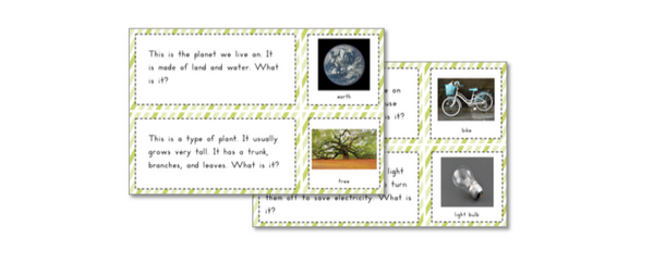 Earth Day Preschool Pack - Trillium Montessori