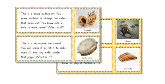 Musical Instruments Preschool Pack - Trillium Montessori