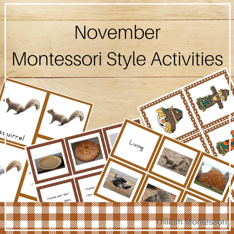 Montessori Style Activities for November - Trillium Montessori