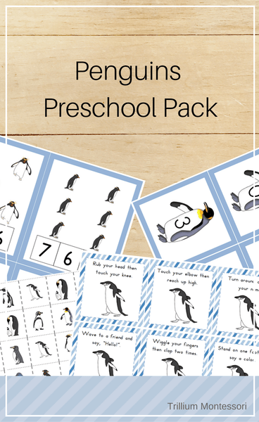 Penguins Preschool Pack - Trillium Montessori