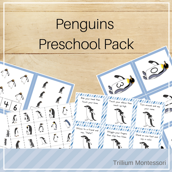 Penguins Preschool Pack - Trillium Montessori