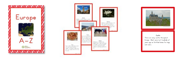 Europe A-Z Montessori Pack - Trillium Montessori