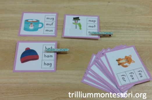 January Phonics and Literacy Pack - Trillium Montessori