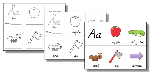 Mini Alphabet Books- (D'Nealian) Manuscript - Trillium Montessori