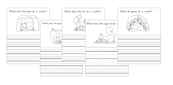 Animals in Winter- Mini Unit - Trillium Montessori