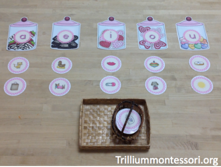 Candy Shop Middle Vowel Read and Sort - Trillium Montessori