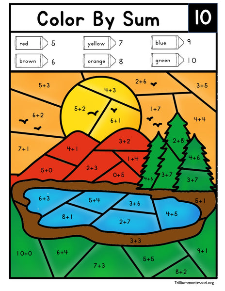 Landscapes Color by Sum