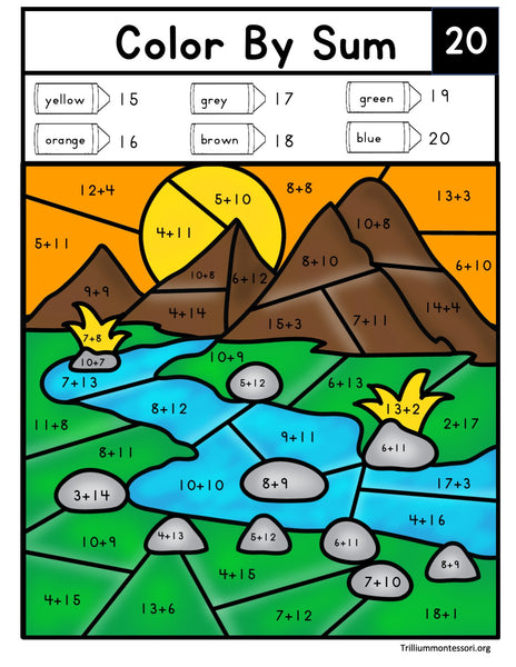 Landscapes Color by Sum