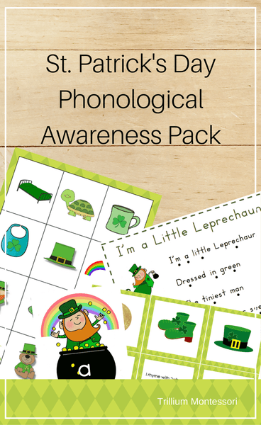 St. Patrick's Day Phonological Awareness - Trillium Montessori