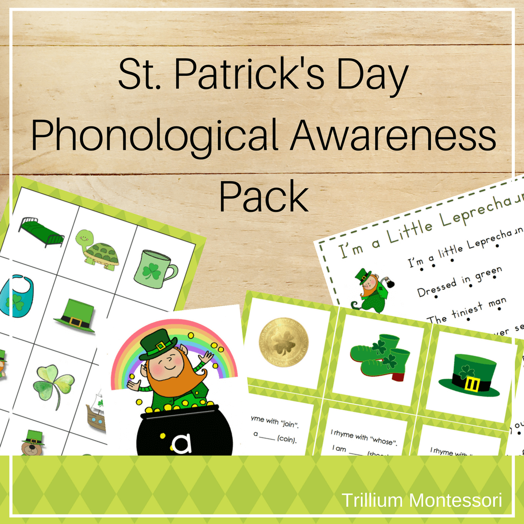 St. Patrick's Day Phonological Awareness - Trillium Montessori