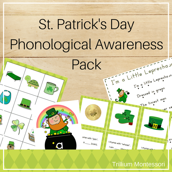 St. Patrick's Day Phonological Awareness - Trillium Montessori