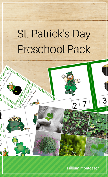 St. Patrick's Day Preschool Pack - Trillium Montessori
