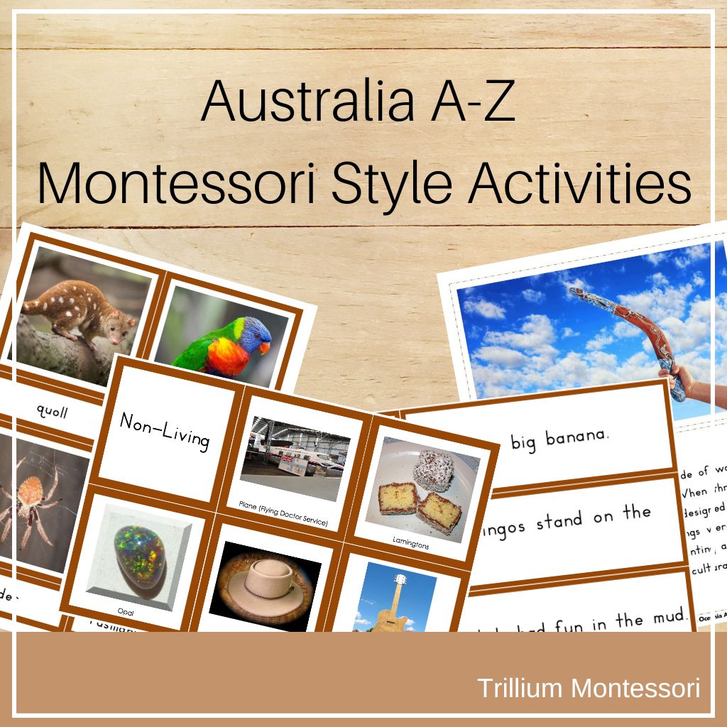 Australia and Oceania A-Z Montessori Pack