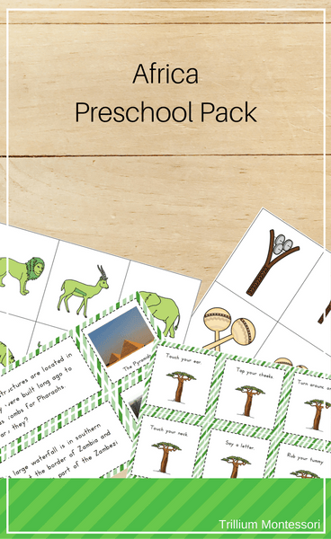 Africa Preschool Pack - Trillium Montessori