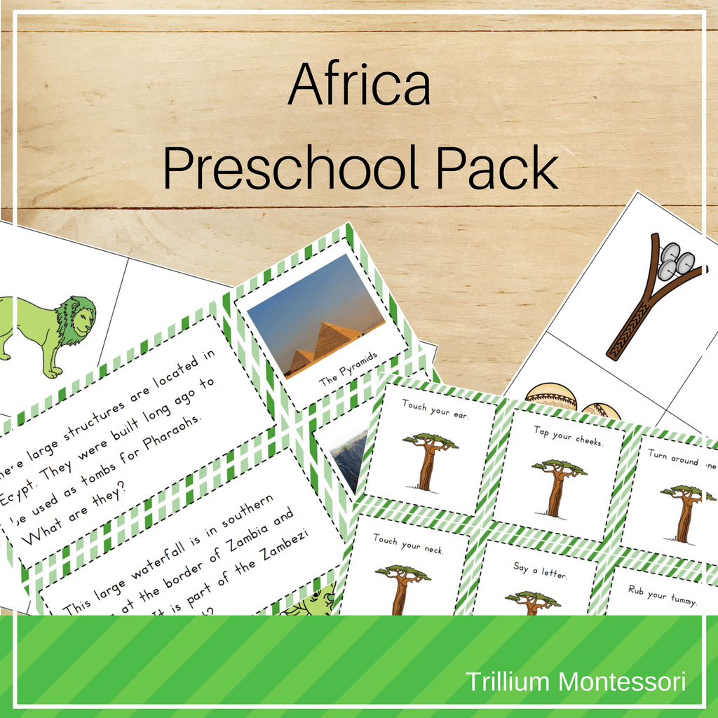 Africa Preschool Pack - Trillium Montessori