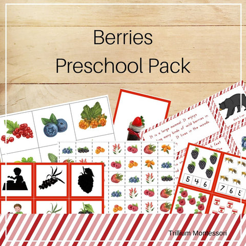 Berries Preschool Pack - Trillium Montessori