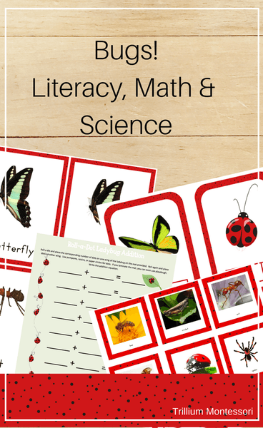 Bugs! Literacy, Math and Science Bundle - Trillium Montessori