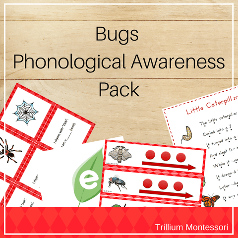 Bugs Phonological Awareness Pack - Trillium Montessori