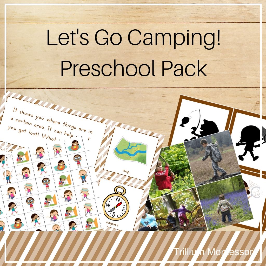 Camping Preschool Pack - Trillium Montessori