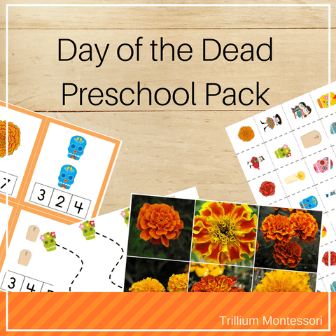 Day of the Dead Preschool Pack - Trillium Montessori