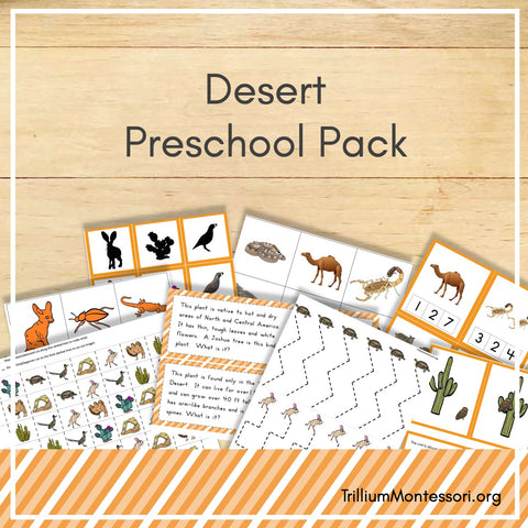 Desert Preschool Pack