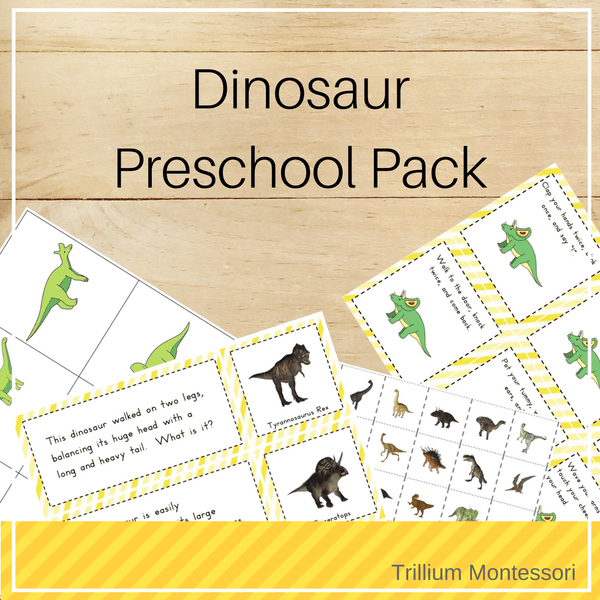 Dinosaurs Preschool Pack - Trillium Montessori