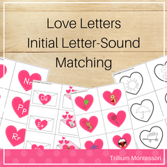 Love Letters Initial Letter Sound Matching