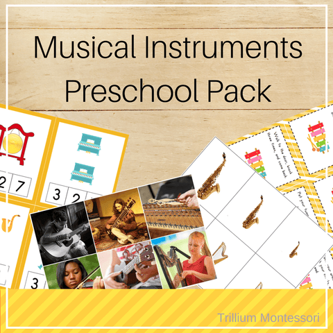 Musical Instruments Preschool Pack - Trillium Montessori