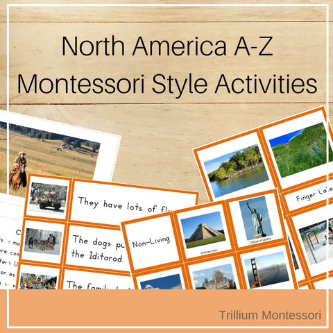North America A-Z Montessori Pack - Trillium Montessori
