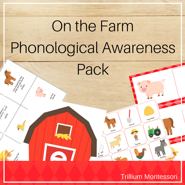 On the Farm Phonological Awareness Pack - Trillium Montessori