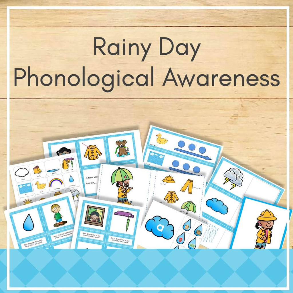 Rainy Day Phonological Awareness Pack