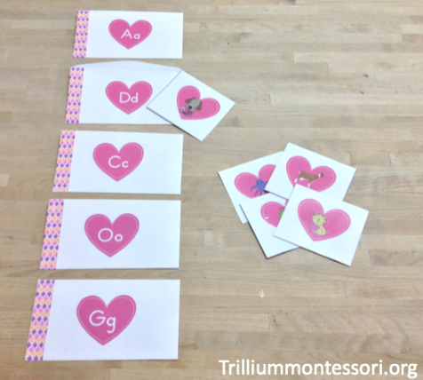 Love Letters Initial Letter Sound Matching - Trillium Montessori