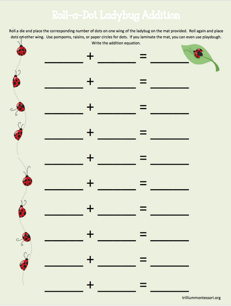 Bugs! Literacy, Math and Science Bundle - Trillium Montessori
