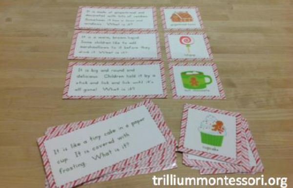 Montessori Style Preschool Activities for December SPANISH - Trillium Montessori