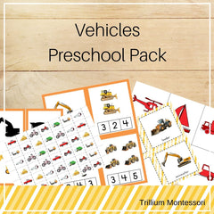 Vehicles Preschool Pack